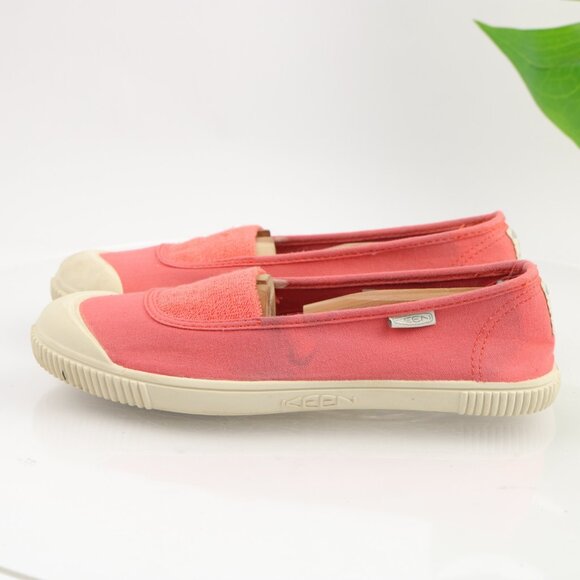 Keen Womens Maderas Slip On Shoe Size 8 Red Coral Sporty Flat Loafer Bumper Toe - Picture 5 of 12
